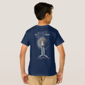 私の宇宙遊泳の旅 (ダークモード) | キッズ Tシャツ (裏面フル)