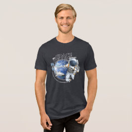 私の宇宙遊泳の旅 (ダークモード) | メンズ トライブレンドTシャツ