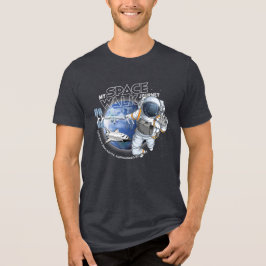 私の宇宙遊泳の旅 (ダークモード) | メンズ トライブレンドTシャツ