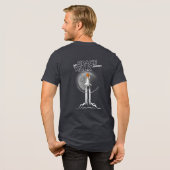 私の宇宙遊泳の旅 (ダークモード) | メンズ トライブレンドTシャツ (フル背面)