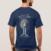 私の宇宙遊泳の旅(ダークモード)|大人向け Tシャツ (裏面)