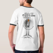 私の宇宙遊泳の旅 | メンズ リンガーTシャツ Tシャツ (裏面)