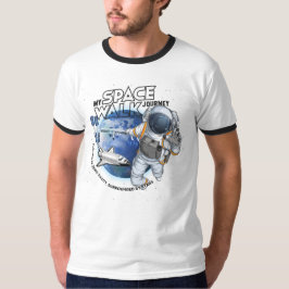 私の宇宙遊泳の旅 | メンズ リンガーTシャツ Tシャツ