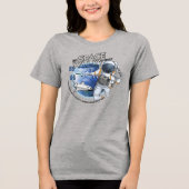 私の宇宙遊泳の旅 | 女性 トライブレンドTシャツ (正面)