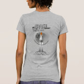 私の宇宙遊泳の旅 | 女性 Tシャツ (裏面)