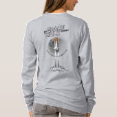 私の宇宙遊泳の旅 | 女性 Tシャツ (裏面)