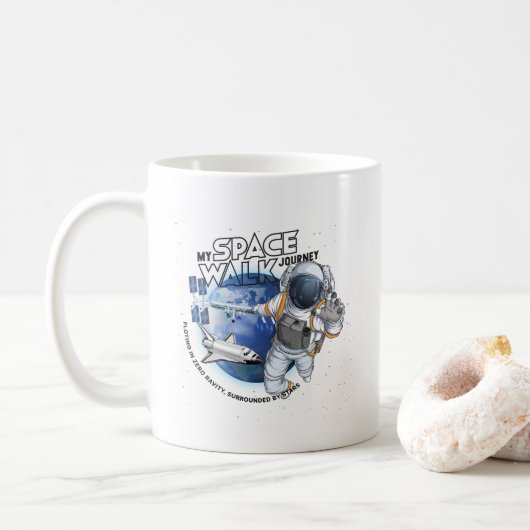私の宇宙遊泳の旅 | 11oz クラシックマグ コーヒーマグカップ (ドーナツ)