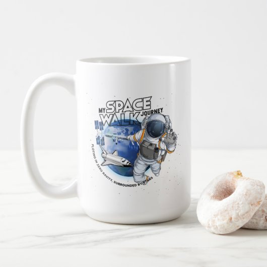 私の宇宙遊泳の旅 | 15oz クラシックマグ コーヒーマグカップ (ドーナツ)