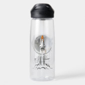 私の宇宙遊泳の旅 | 25oz ウォーターボトル (背面)
