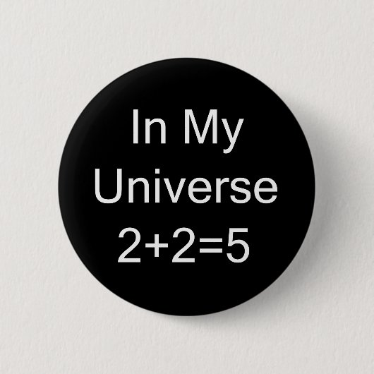 私の宇宙2+2=5 缶バッジ (正面)