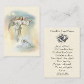 私の守り神神聖なカードへの祈りの言葉 名刺 (正面/裏面)