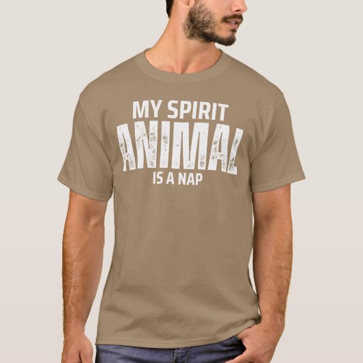 私の守護霊は昼寝友達 Tシャツ (正面)