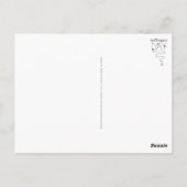 私の完璧な前向き日考える- 2a ポストカード (裏面)