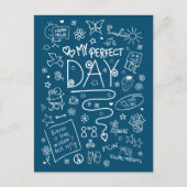 私の完璧な前向き日考える- 2a ポストカード (正面)