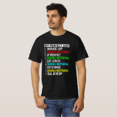 私の完璧な日はゲーマーおもしろいギフトなし Tシャツ (正面フル)