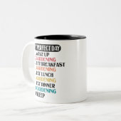 私の完璧な日ガーデニングおもしろいガーデナーギフト ツートーンマグカップ (正面左)