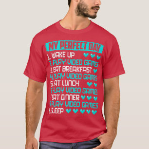 私の完璧な日ビデオゲームおもしろいビデオゲームの愛 Tシャツ