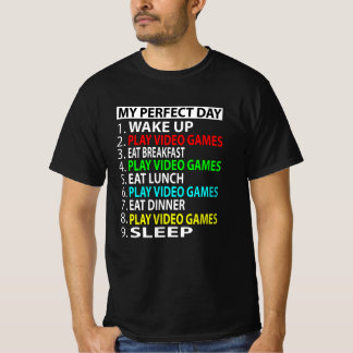 私の完璧な日，ビデ遊オゲームギフトおもしろい Tシャツ