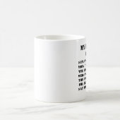 私の完璧な週 コーヒーマグカップ (中央)