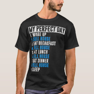 私の完璧な1日不動産エージェントギフト 不動産エージェント かっこいい Tシャツ
