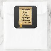 私の宗教はとてもシンプル宗教だ スクエアシール (バッグ)