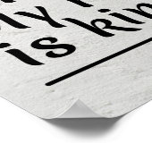 私の宗教はシンプル宗教だ。僕の宗教は親切だ ポスター (角)