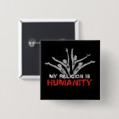 私の宗教は人間性です 缶バッジ (正面&裏面)