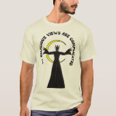 私の宗教観は複雑です Tシャツ (正面)