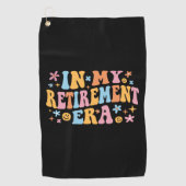 私の定年で ゴルフタオル (正面)