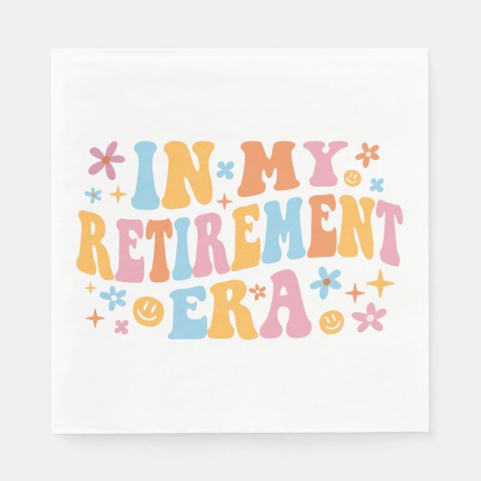 私の定年で スタンダードランチョンナプキン (正面)