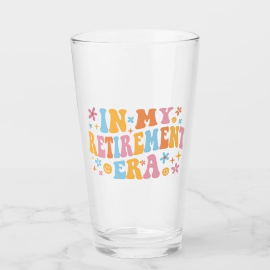 私の定年で タンブラーグラス (正面)