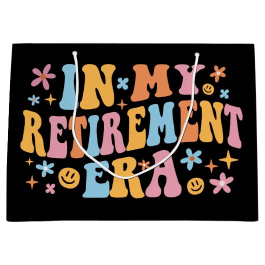 私の定年で ラージペーパーバッグ (正面)