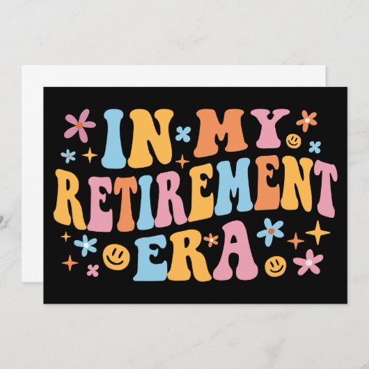 私の定年で 案内状 (正面/裏面)