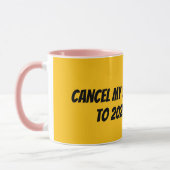 私の定期購読をキャンセルする マグカップ (左)