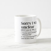 私の定義が不明で申しおもしろい訳ない コーヒーマグカップ (正面右)