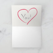 私の宝バレンタインデーのカード シーズンカード (内部)