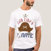 私の宝物 |海賊国際的の日のように話す Tシャツ (正面)