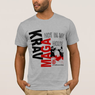 私の家のKrav Maga "ない" -適合および大胆不敵 Tシャツ