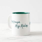 私の家はそのを決めるシンプル ツートーンマグカップ (正面左)