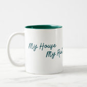 私の家はそのを決めるシンプル ツートーンマグカップ (左)
