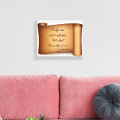 私の家は主のポスター版画を提供する キャンバスプリント (インサイチュ (リビング))