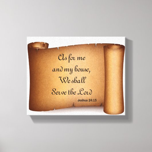 私の家は主のポスター版画を提供する キャンバスプリント (正面)