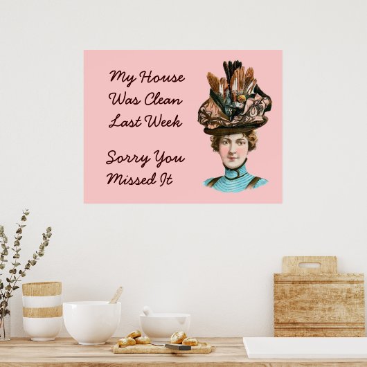 私の家は先週きれいだった ポスター (キッチン)