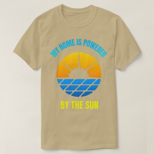 私の家は太陽7で動いている Tシャツ (デザイン正面)