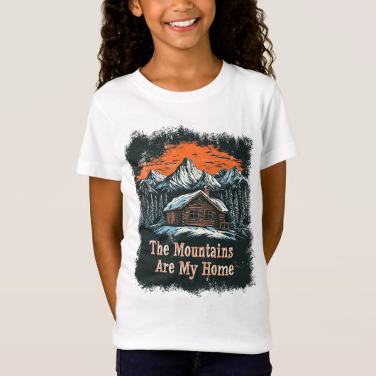 私の家は山々 Tシャツ (正面)