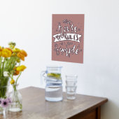 私の家は私のルールおもしろいママ引用文 箔ポスター (レイダウン (キッチン))