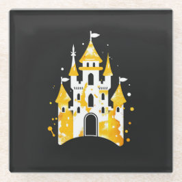 私の家は私の城 ガラスコースター