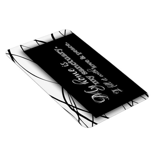 私の家は私の聖域の家のインスピレーション賛美である マグネット (右側)