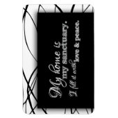 私の家は私の聖域の家のインスピレーション賛美である マグネット (縦)