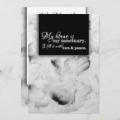 私の家は私の聖域の家のインスピレーション賛美である 招待状 (正面/裏面)